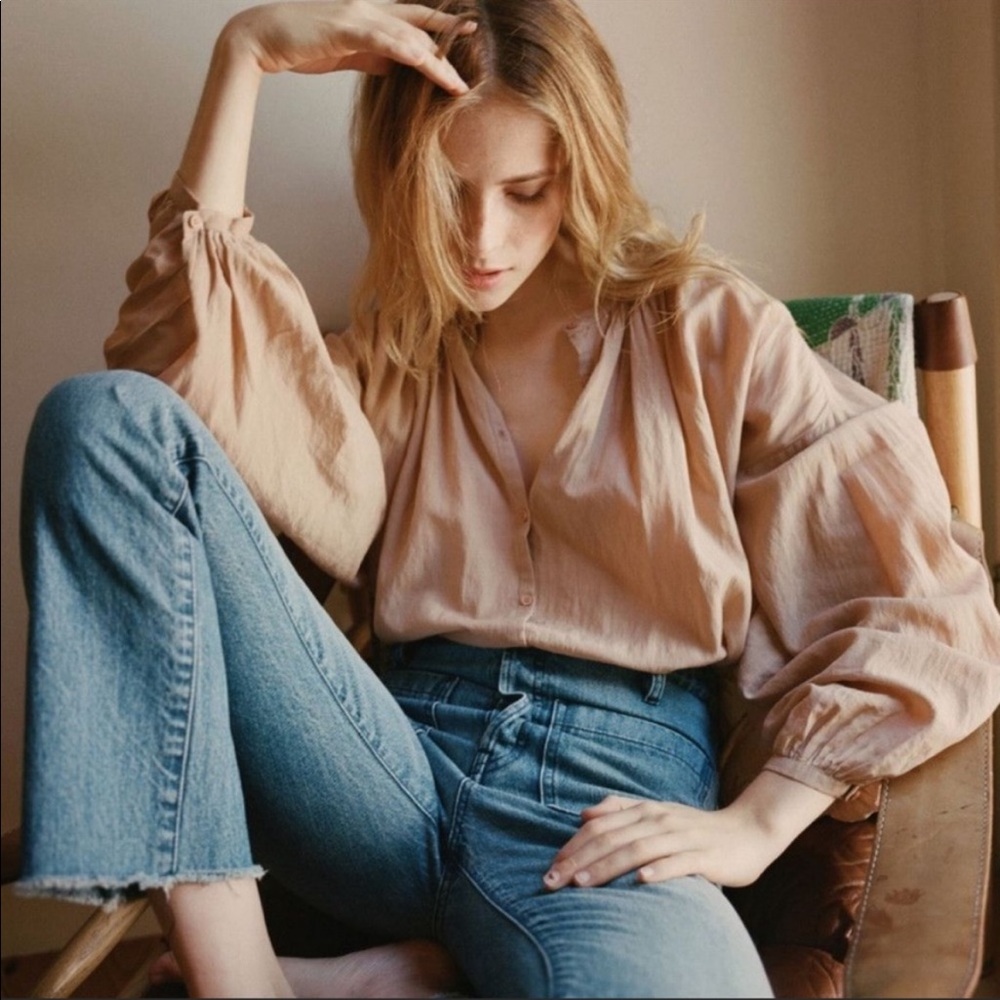 Doen Jane Blouse in Toffee